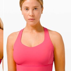 Lululemon Free To Be Serene Bra Long Line *Light Support, C/D Cup
Guava Pink